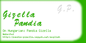 gizella pandia business card